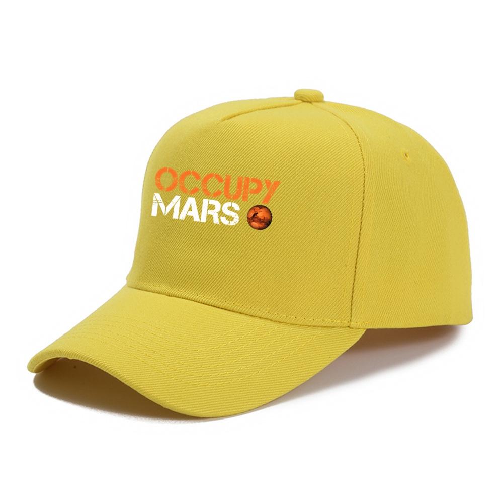 Бейсболка Occupy Mars Spacex Nasa Унисекс Элон Маск Falcon Heavy 9 Бейсболки Snapback Унисекс Повседневные Для Путешествий На Открытом Воздухе Солнцезащитные Кепки