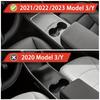 Car Central Armrest Console Box Suede Storage For Tesla Model 3 Y 2021-2023 Armrest Hidden Drawer Storage Box Accessories