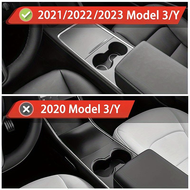 Car Central Armrest Console Box Suede Storage For Tesla Model 3 Y 2021-2023 Armrest Hidden Drawer Storage Box Accessories