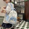 Cute Baby Fresh Schoolbag Transparent Pain Bag Commuting Girl Travel Lightweight College Student Small Backpack