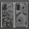 Чехол для Xiaomi Redmi Note 14 A4 13C 11 14C 13 Pro Plus 9S 10 12 Funda Задняя крышка телефона Креативное искусство Цветок