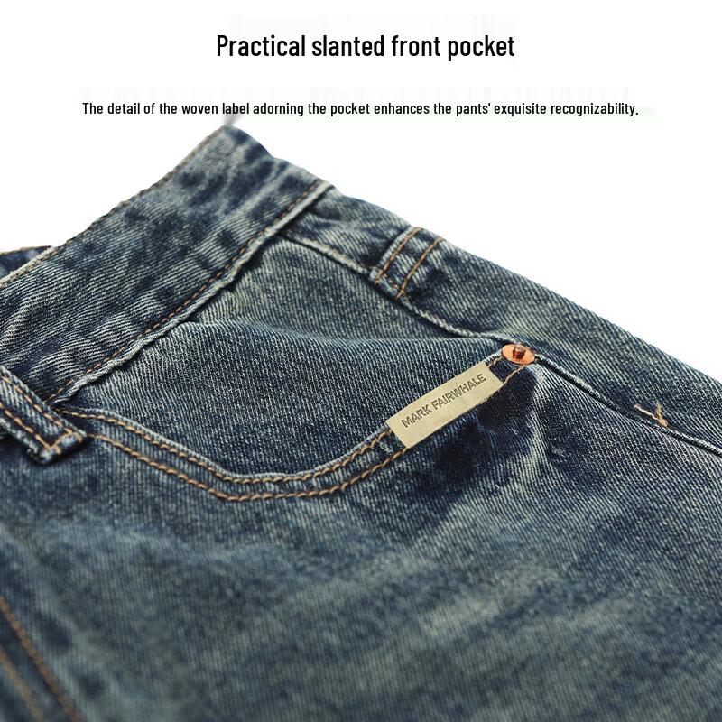 Mark Fairwhale Men's Straight-Leg Fleece Lined Jeans