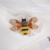 Брошь 'Пчела', Насекомое, Инкрустированная бриллиантами, Нишевая булавка класса люкс, Женская брошь со стразами, Высококлассные аксессуары для одежды