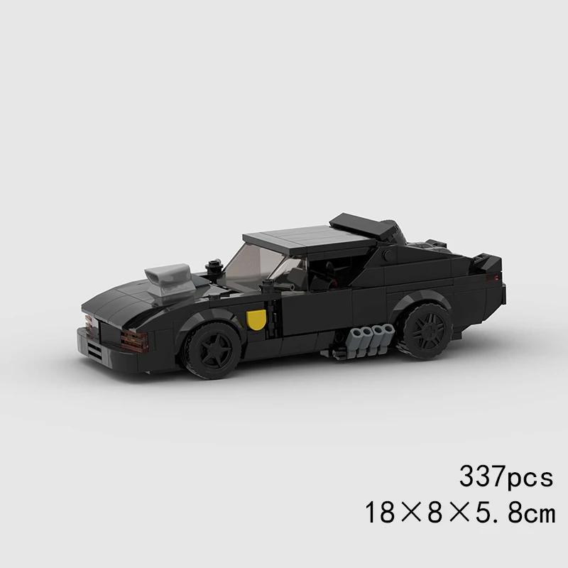 MOC Скоростной супергоночный автомобиль, модель гоночного автомобиля, строительные блоки, раллийный спортивный пикап, игрушечный город, технический рождественский подарок