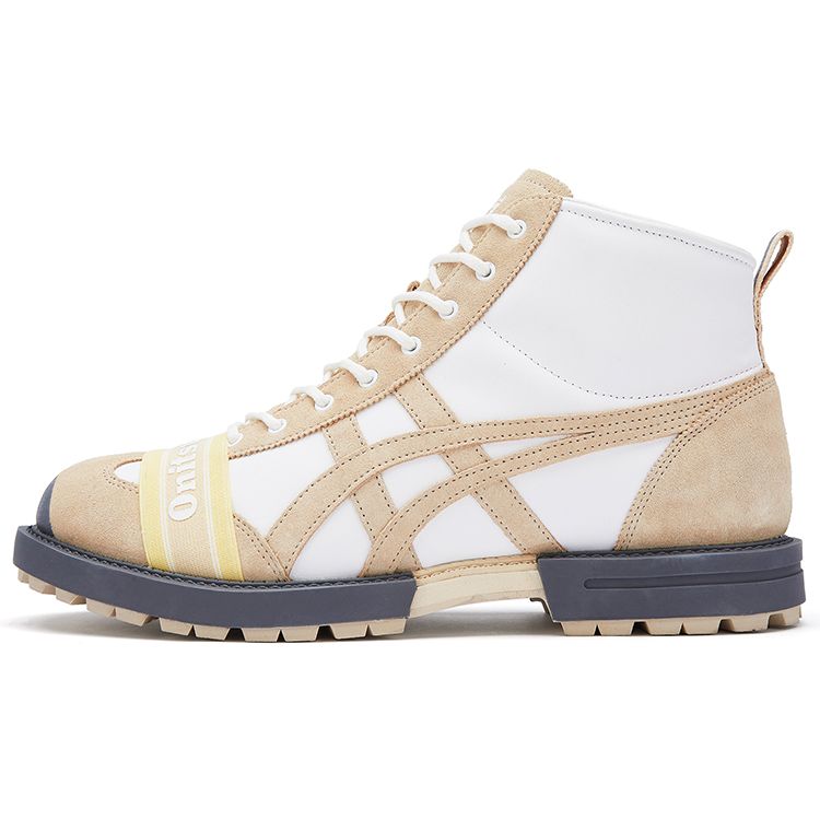 ONITSUKA TIGER Rinkan Boot Color-Block Durable High-Top Running Shoes Unisex Sneaker Beige 1183B843-100