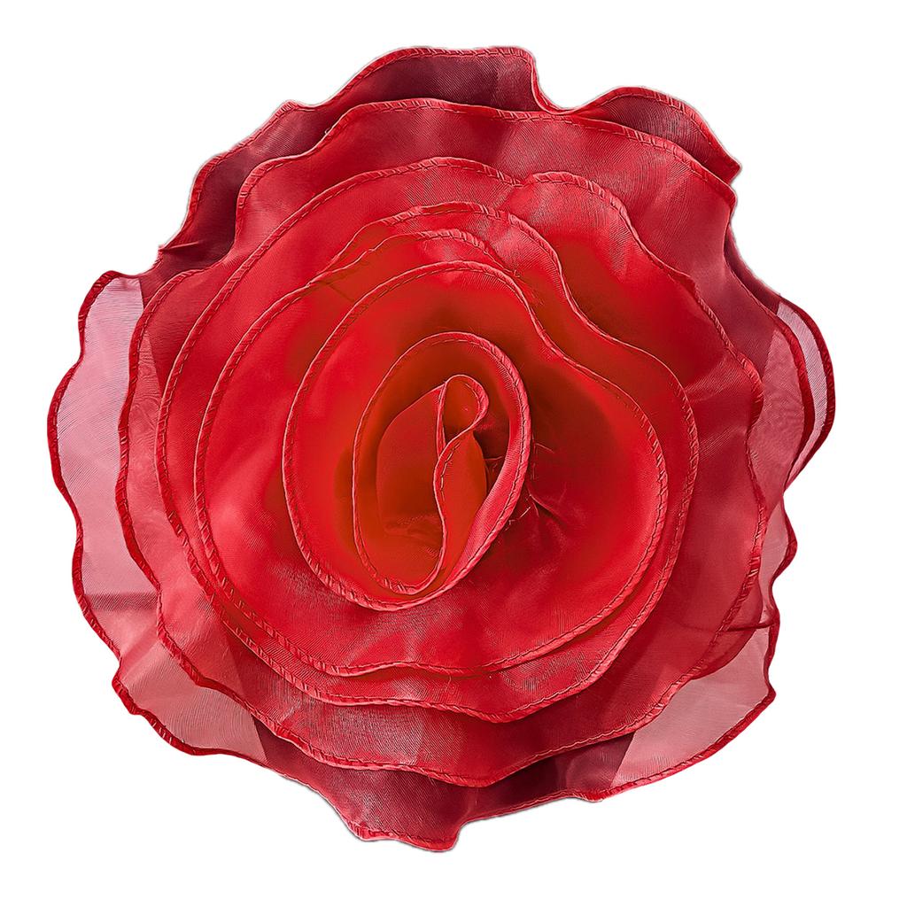 Large Rose Flower Brooches for Women Handmade Cloth Florals Lapel Pin Corsage Fashion Jewelry Badge Coat Accessories