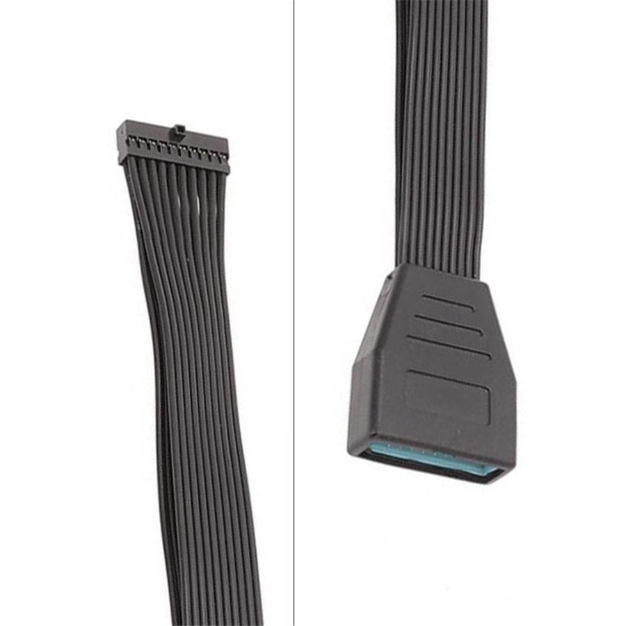 USB 3.0 19 Pin Male - Female: Small Mini USB 3.0 Connector 19/20-Pin Internal Extension Cable;