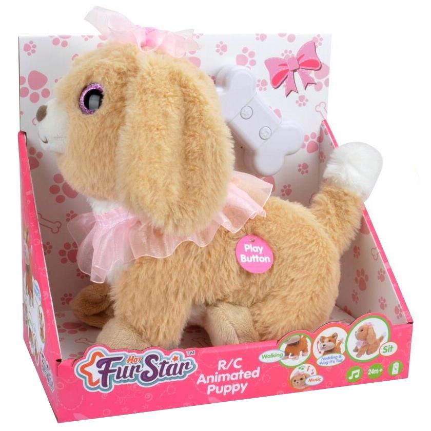 Interactive Plush Dog Walks, Barks, Wags Tail, Plush Toy