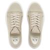 Armani Exchange Lace-Up All-Over Logo Thick Sole Low-Top Canvas Shoes Women sneaker Light-Beige XW002786AF23055MZ738