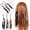 Handmade Comb Headdress Novelty Hairclips Hippie Headpieces Headband Headwear Feather Hair Rope