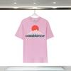 Casablanca Short Sleeve T-Shirt Teen Boys 2025 Loose Fit Cotton Graphic Tee