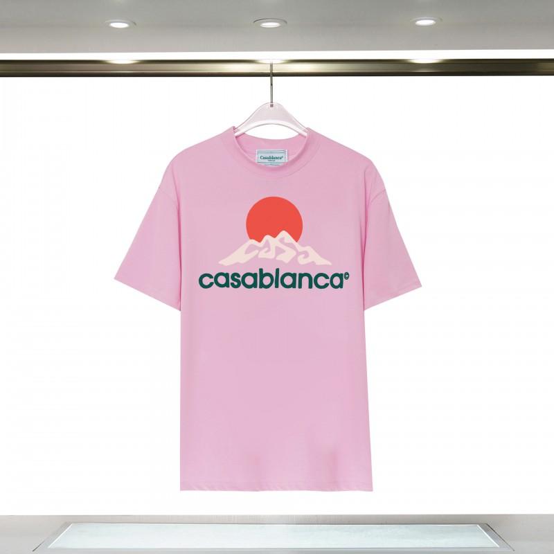 Casablanca Short Sleeve T-Shirt Teen Boys 2025 Loose Fit Cotton Graphic Tee