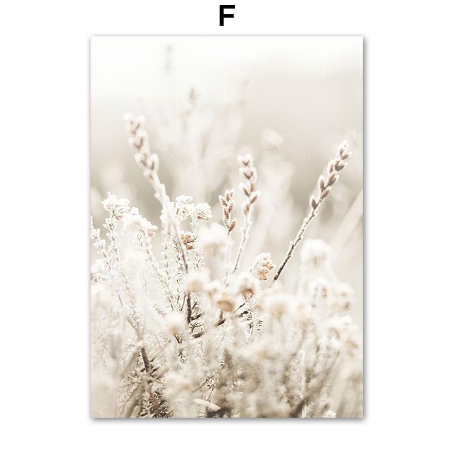 Landscape Poster Farm Grassland Cattle Road Sign Sea Wave Reed Wall Art Print Canvas Painting Wall Pictures Living Room Decor