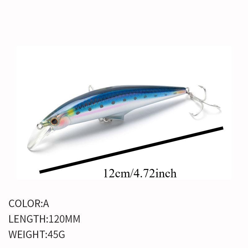 Minnow Sinking Fishing Lure Hard Plastic Trout Lure Artificial Bait Pesca Wobbler Fishing for Pike Bass Crankbait