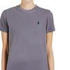Polo Ralph Lauren SS23 Однотонная футболка с вышитым логотипом, с коротким рукавом, женская, фиолетовая 211682521-062