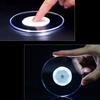 New Acrylic LED Luminous Coaster 10CM Ultra-thin Cocktail Coaster White Multicolor Luminous Colorful Coaster KTV Party