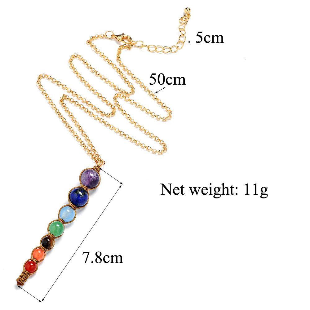 Gifts Fashion Charm Women Yoga Chakra Bead Pendant Pendant Necklace Necklace Beadnecklace
