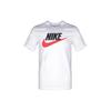 American Vintage Classic Logo Print Round Neck Short Sleeve T-Shirt Men Tops White AR5005-100