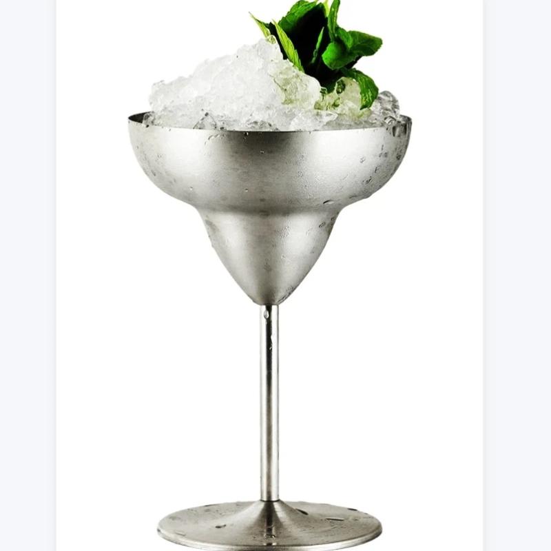Бокал для коктейлей и вина из нержавеющей стали 304 на ножке – Мартини, Шампанское, Барный бокал