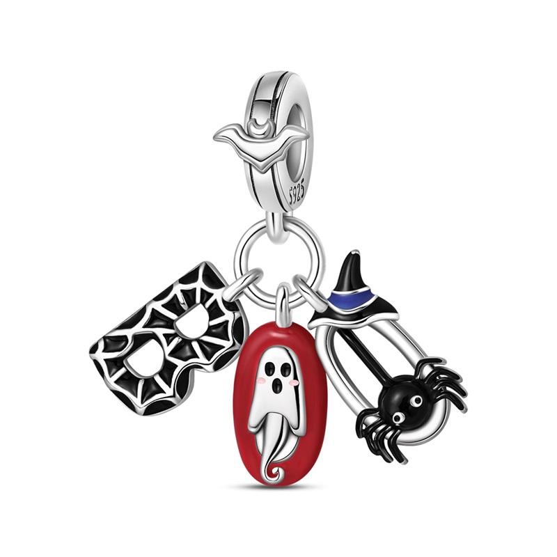 Halloween Series Skullhead Butterfly Bead Component Pendant Bead Component High Quality Fine Jewelry Bead Components Designed For Authentic Original