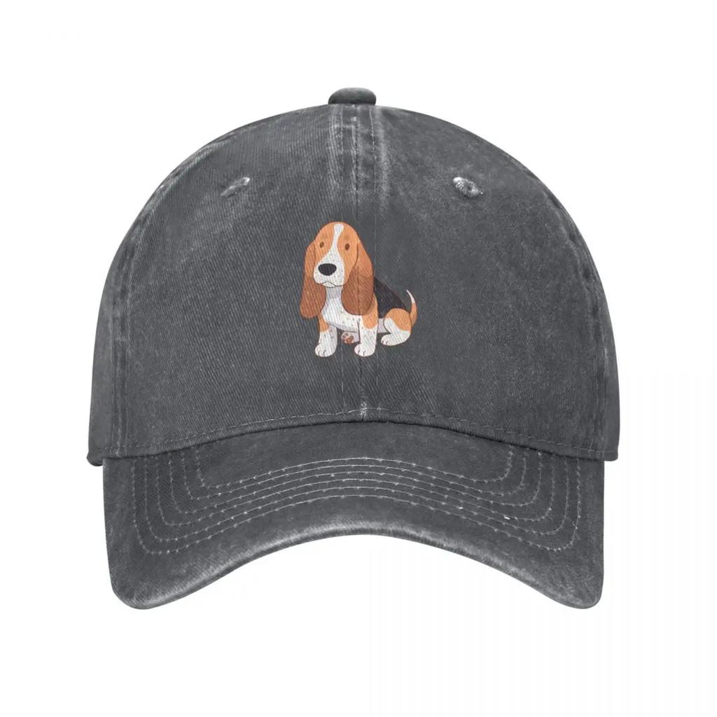 Basset hound cute dog Baseball Cap Anime Sun Hat For Children Brand Unisex cap golf hat genuine Unisexs Baseball Womens