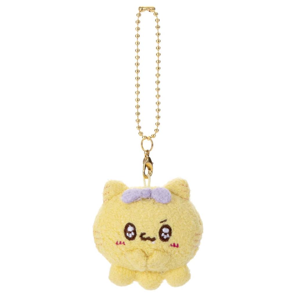 Мягкая игрушка-брелок Nakayoshi Ball Chain Mascot Ururu Nyapo, ширина около 12 см