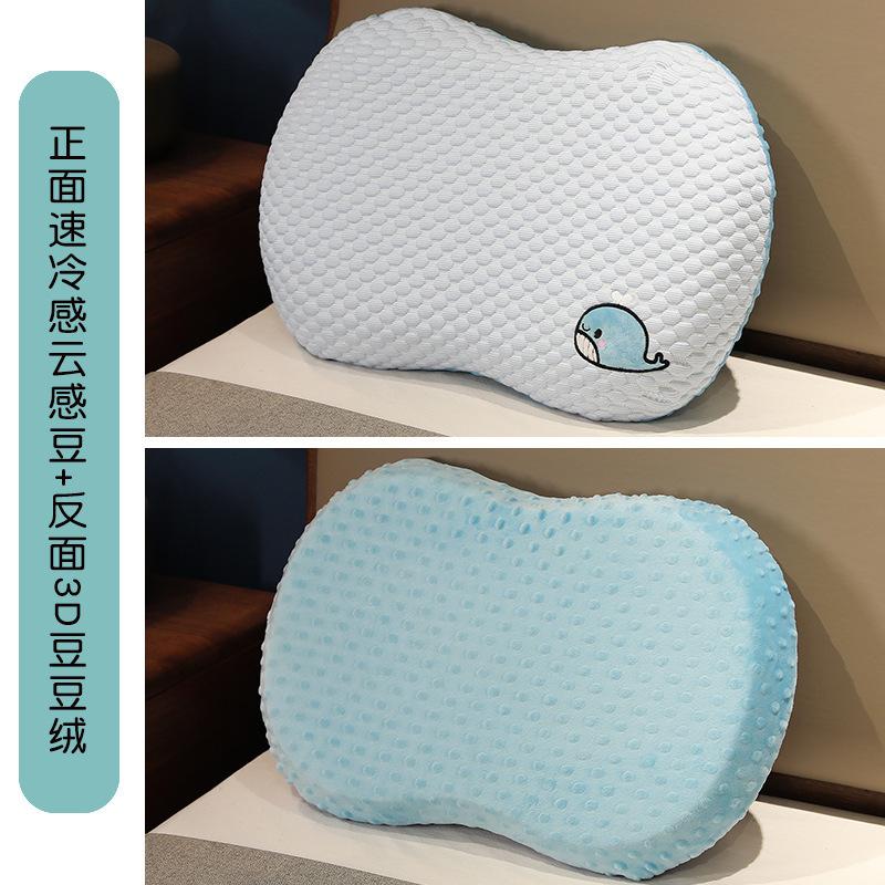 Мягкая подушка-дуду с бархатным животиком, подушка из пены с памятью для сна и декомпрессии, кровать, подушка для снятия стресса для взрослых, подушка для сна с поддержкой, кожаная оболочка