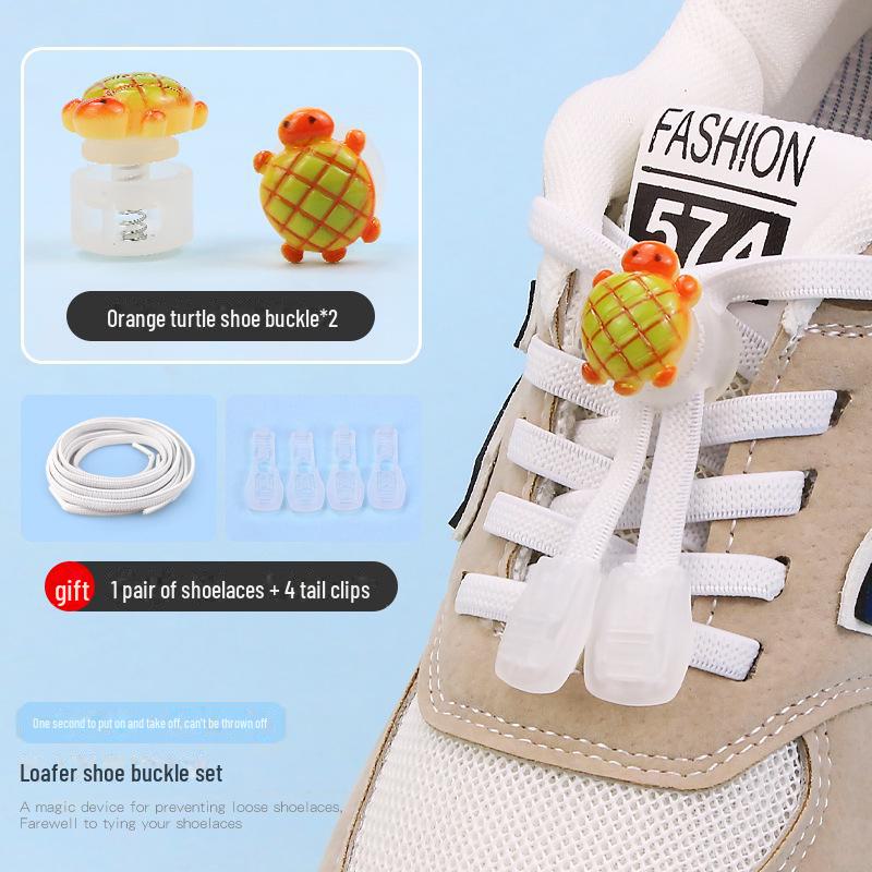 Детская пряжка для обуви без завязок с рисунком из мультфильма - декоративная застежка-пружинка