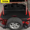 TESIN Trunk Leather/Oxford Cloth Isolation Cover Mat for Jeep Wrangler JK 2007-2017 4-doors Car Rear Tailgate Pet