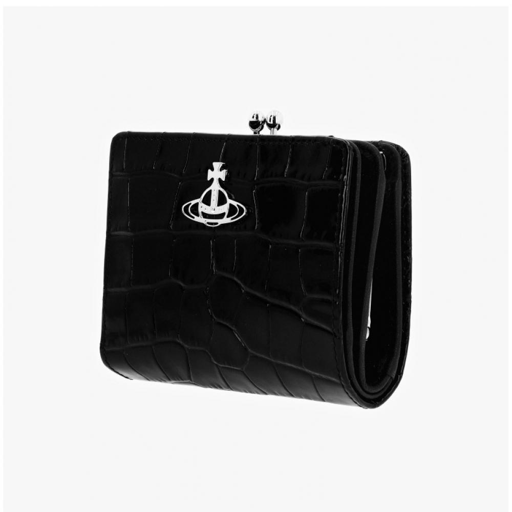 Vivienne Westwood Crocodile Embossed Frame Pocket Wallet 5115002yw L0098 N401