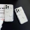 Чехол для телефона Ins с белыми звездами и луной для Iphone 13 12 Pro Max 14 Promax 11, противоударный держатель-подставка, милая задняя крышка с сердечком в виде любви, капа