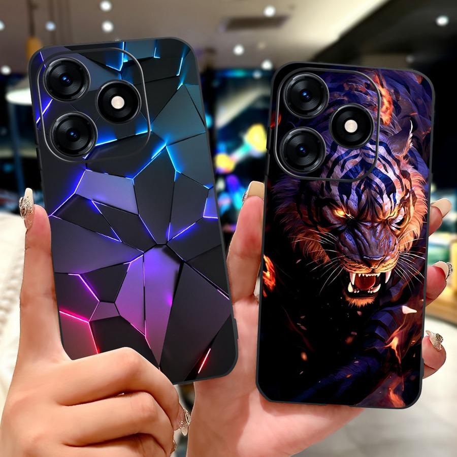 Чехол для Tecno Spark 10C KI5k Мягкий Силикон Милые Мультяшки 2025 Чехол-Обложка Для Tecno Spark10 KI5q Spark 10 C Сумки для Телефона