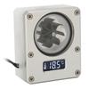 PC Water Cooling Meter 12V Small 3pin Interface G1 4 Thread Durable Acrylic Rustproof Computer Flow Meter for PC