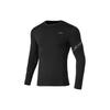 Li Ning Mesh Tight Training Fitness Wear Мужские топы Стандарт-черный AUDQ069-1