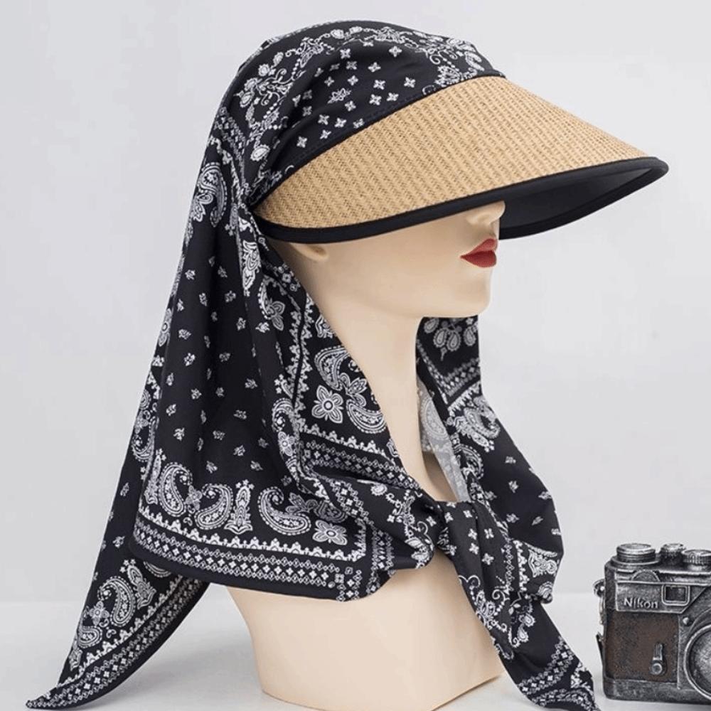 Polka Dots Beach Sun Hat UV Protection Bucket Hat Trendy Women's Headscarf Hat Summer Outdoor