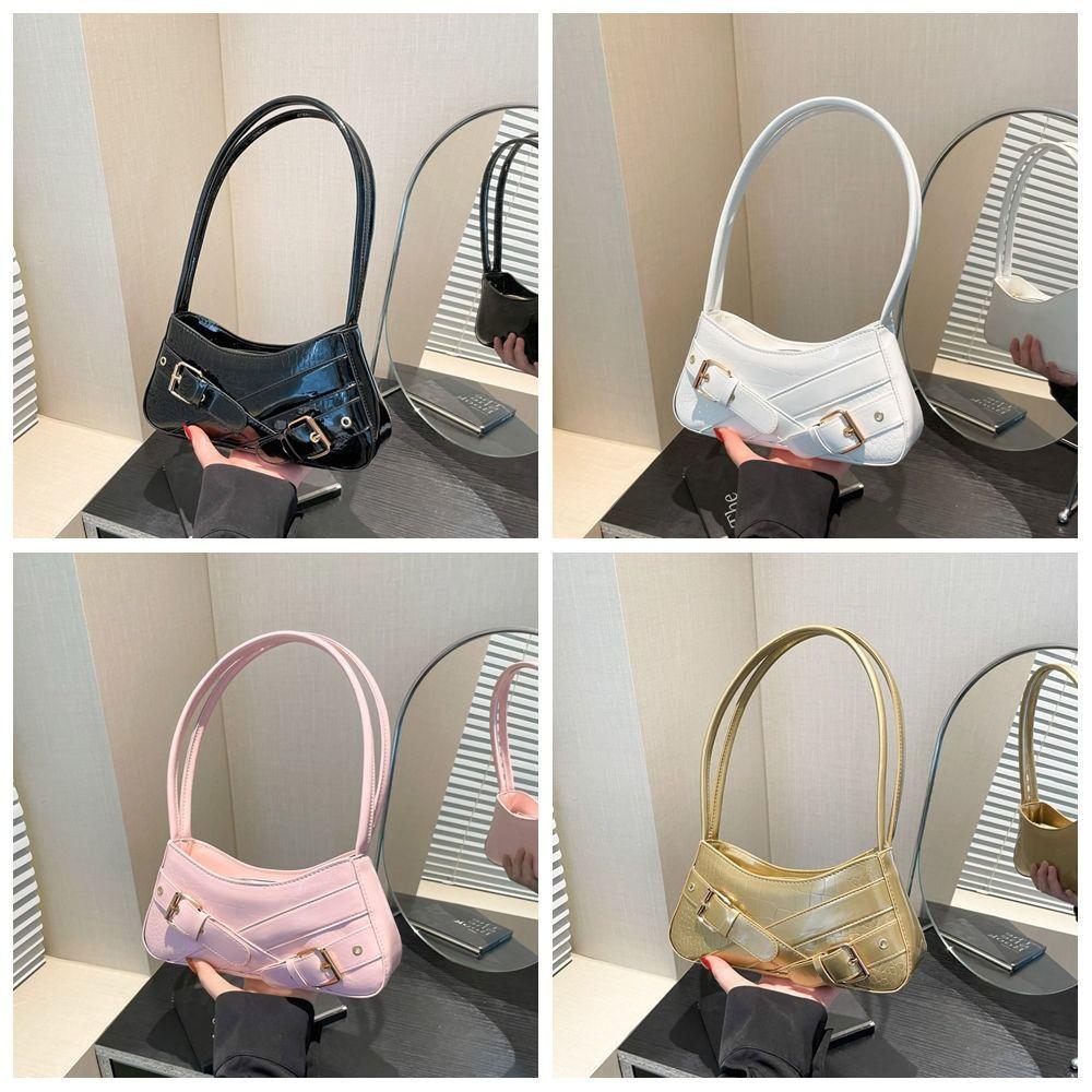 New Design Y2k Shoulder Bags Harajuku Spicy Girls Handbag Sweet Cool Belt Buckle Armpit Bag Women