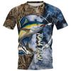 Fashion Men's T-shirt Summer Animal Fish 3d Print High-quality Men' Top Daily Casual Clothes Large Short-sleeved T-shirt Comfort