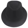 Retro Summer Linen Fedora Jazz Hat with Roll-Brim for Outdoor Sun Protection