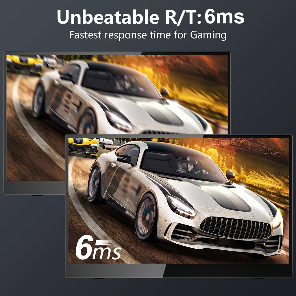 18.5-Inch Portable Monitor 1080P   Screen External Display Extended Monitor Compatible with  CelsiusPS4CelsiusXBOX   Rate 100Hz 100% SRGB