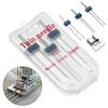4/90 Household Tools 9 Grooves Wrinkled Presser Foot 3 Sizes Twin Needles Sewing Machine Fittings