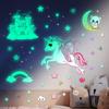 DOUPA Glow In the Dark Star Stickers for Ceiling Unicorn Room Wall Decoration Girls Bedroom Decoration Kids Wall Stickers Unicorn Wall Decals for