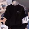 Стильная хлопковая футболка с коротким рукавом для девочек - Повседневная, свободного кроя для детей