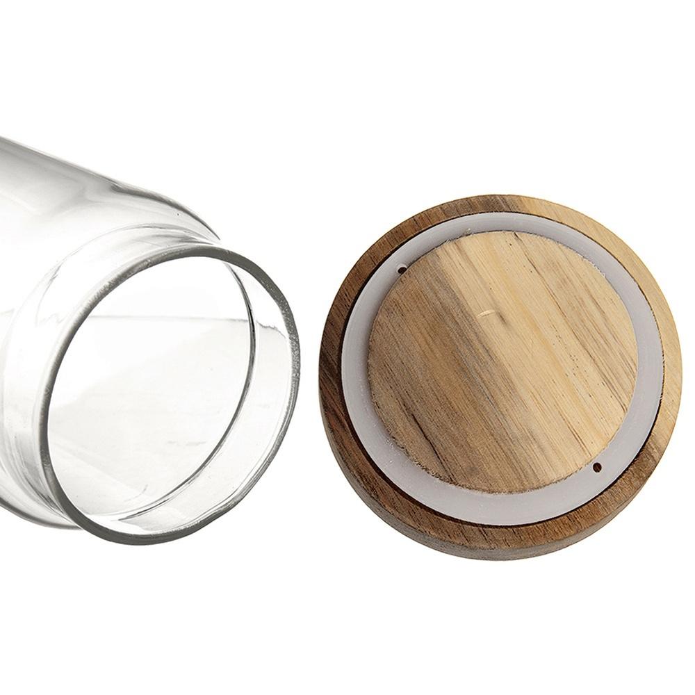 Glass container for loose products with lid and seal 1.6 l