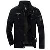 Men's Autumn/Winter Military-Style Cotton Jacket with Velvet, Plus Size Fashionable Workwear Coat