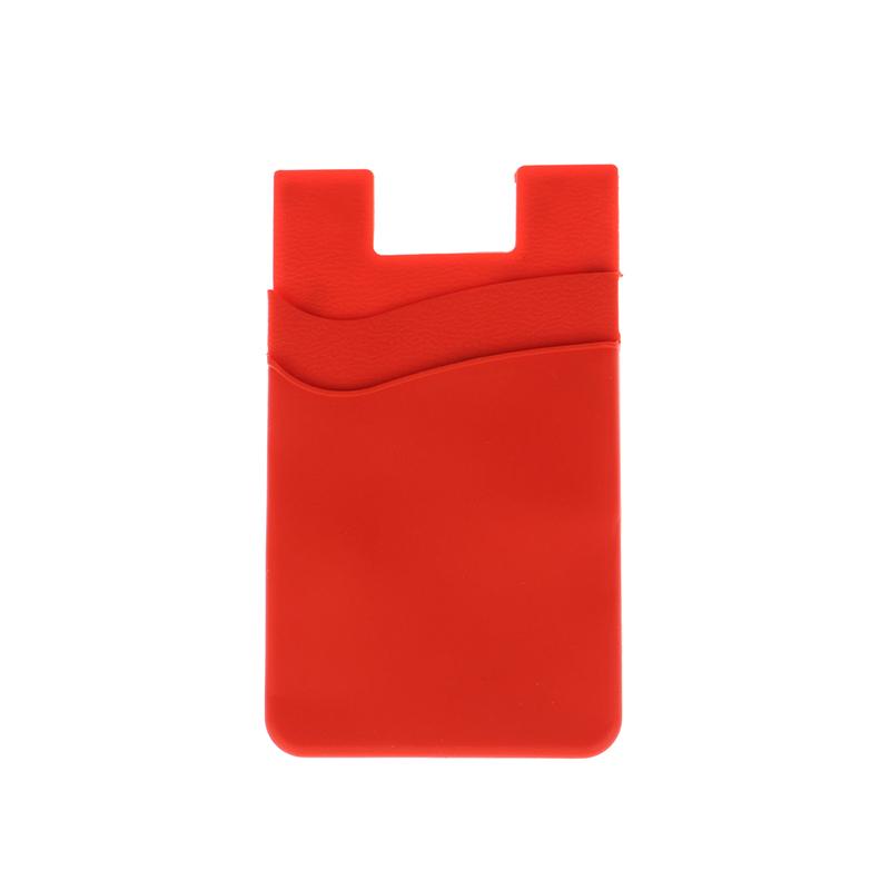 Двухслойный силиконовый чехол для мобильного телефона, карман для карточек, чехол-наклейка, задняя крышка для телефона, карман для удостоверения личности