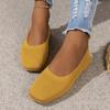 Модные женские балетки 2025 Новые однотонные с квадратным носком Неглубокие лоферы Женские слипоны Неглубокие удобные балетки для женщин Обувь