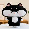 Soft Plush Squirrel Cat Raccoon Stuffed Animal Pillow Kids Adults Cozy Sleep Companion 35x40cm Short Pile