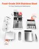 Commercial Automatic Donuts Machine, 4 Rows Donuts Making Equipment, 240 pcs/hour Electric High Power Doughnut Maker, Stainless Steel Frying Auto