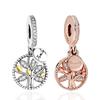 2022 Trend Fine Family Tree Fit Silver Color Charm for Women Bracelet Pendent Charm Original Beads DIY Jewelry Making Fashion