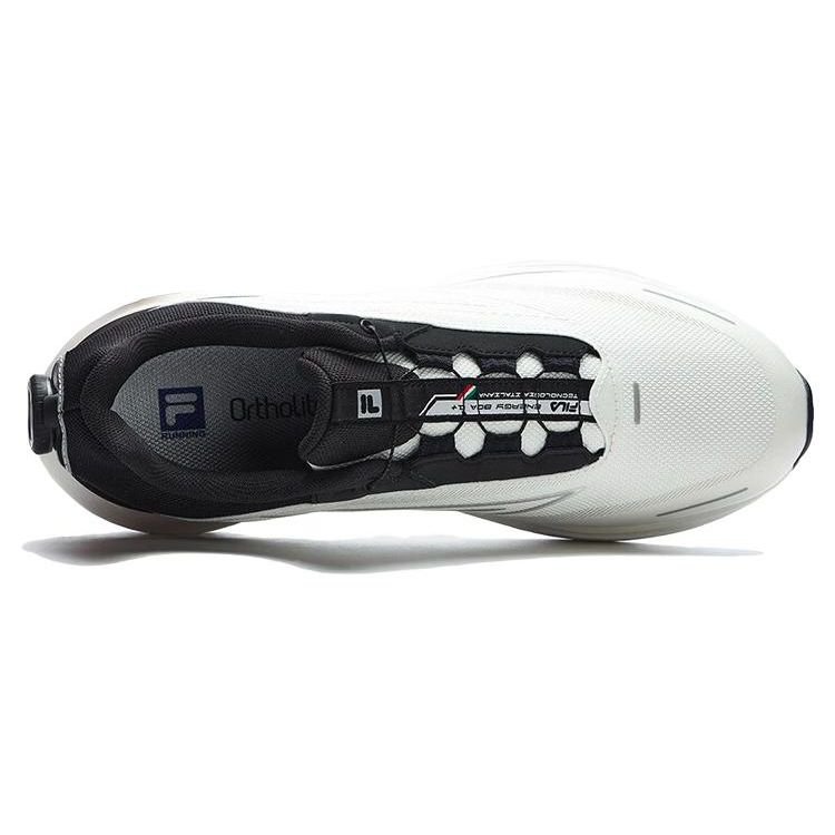 Fila Energy Boa 1 Comfortable Versatile Lightweight Synthetic Leather Low Top Running Shoes Men Sneaker White Black A12M311101FWO